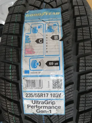 Winterräder Ford Kuga 2014-19 GoodYear UG perf 235 55 17 Stahlfelge+RDKS  DOT18 - Bild 4