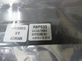 Ladekantenschutz Plastik Schwarz Skoda Fabia 2010-  RBP533 Hinten Neu - Bild 2
