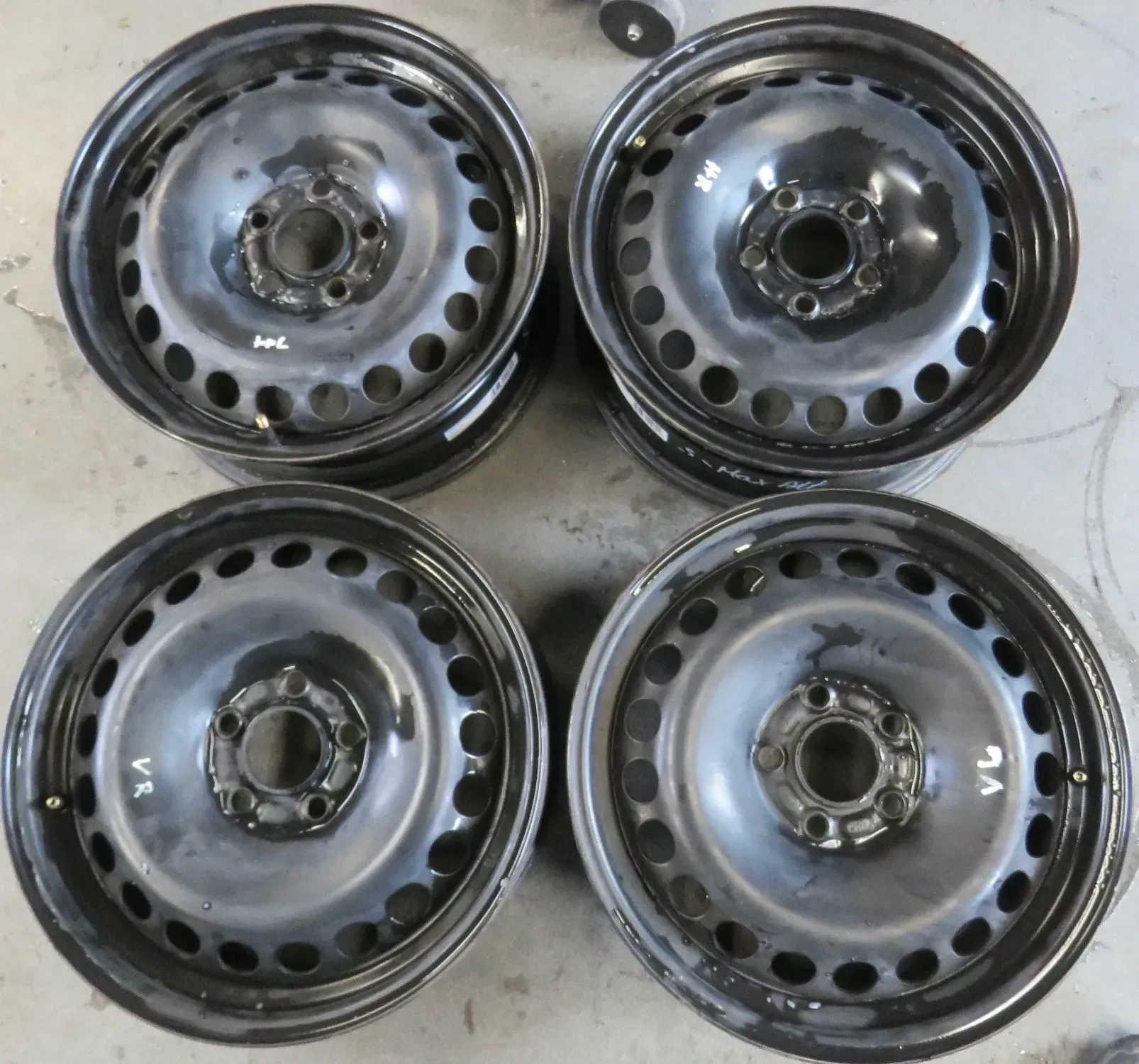 SATZ Stahlfelgen Ford S-Max Galaxy 2006-2015 6,5x16" ET50 LK5x108 ML63,3 gebr - Bild 1